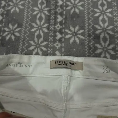 NWT Stitch Fix Liverpool Gia Glider Ankle Skinny In White Size 2/26