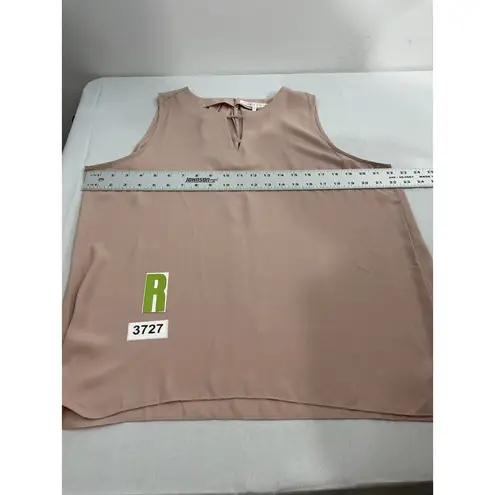 Violet+Claire Womans XL Pink Peek A Boo Sleeveless Blouse NWT