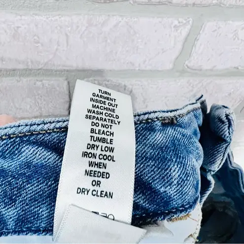 Jen7 Cropped Wide Leg High Waist Jeans Size 12 Blue