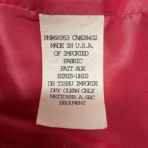 Cynthia Steffe Cynthia Steffens Cropped Pink Tweed Blazer Decorative Buttons 3/4 Sleeve Jacket