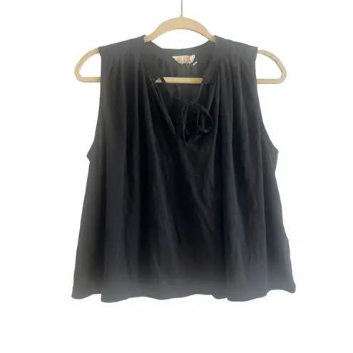 Nation Ltd ✨Nation Los Angeles Via Tie-Front Black Sz Small Tank✨