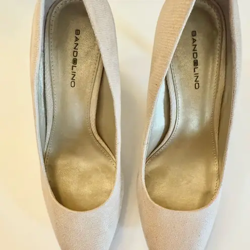 Bandolino Brayden Platform Pumps Women's Shoes Beige Size