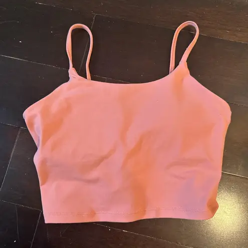 Pink Lily Peach skinny strap athletic top 