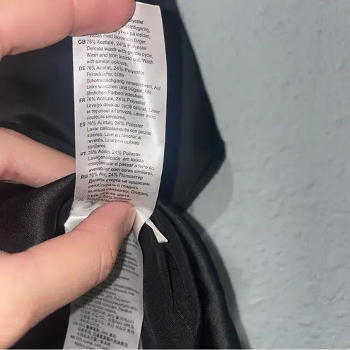 By Malene Birger Blouse Pilavis Satin Top Black Women EU 38 US 8 Boxy NEW $350 Size M