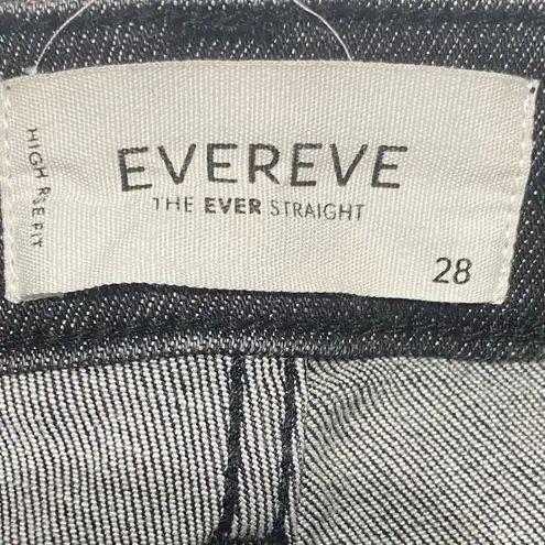 Evereve THE EVER STRAIGHT Black Straight Jeans