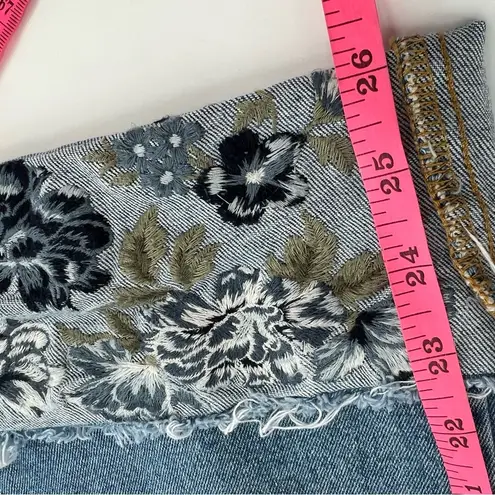 Driftwood Jeans Colette Embroidered Cuff Jean -Bluebell Fleur Sz 20