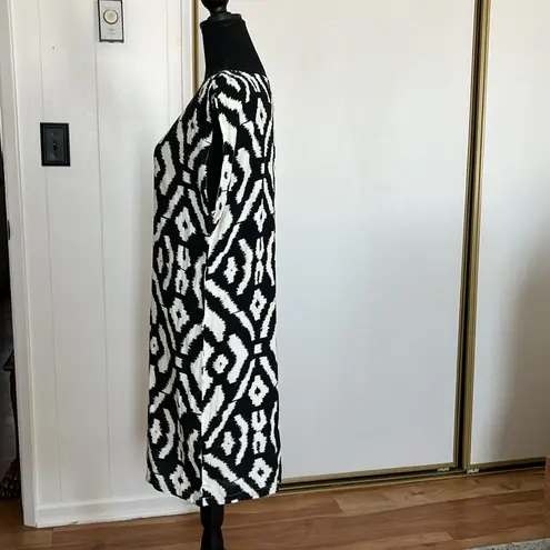 Angie full Midi Black & White Dress