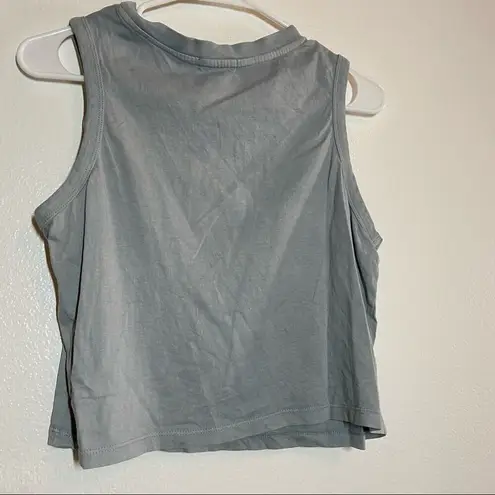 Full Tilt  crop top desert crop top cactus crop top dusty gray size medium