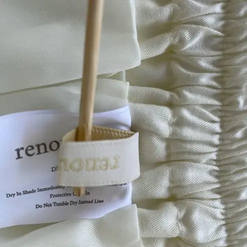 Renouveau Boho Midi Skirt Elastic Waist Side Pockets Sie XS/S Cream Beachy