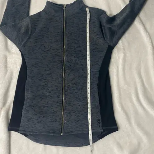 Browning Women's Sweater/Jacket Knit Full Zip. Size Large. Blue