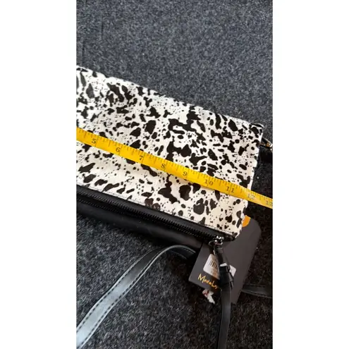 Moda Luxe NWT Cow Print Crossbody Bag Genuine Leather & Synthetic Materials With - Image 7