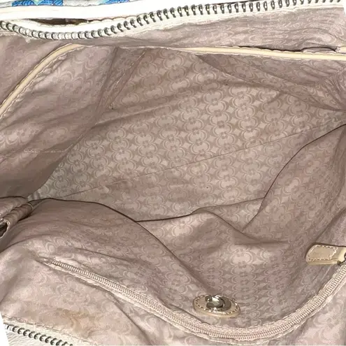 Charming Charlie  Blue and Cream Women's Bag