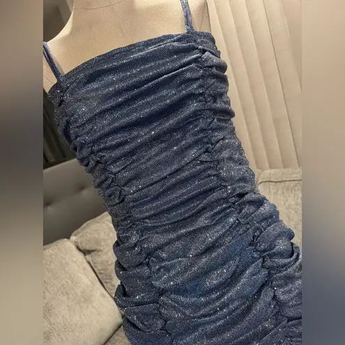 🌸AMTIOUS shiny blue mini dress ✨