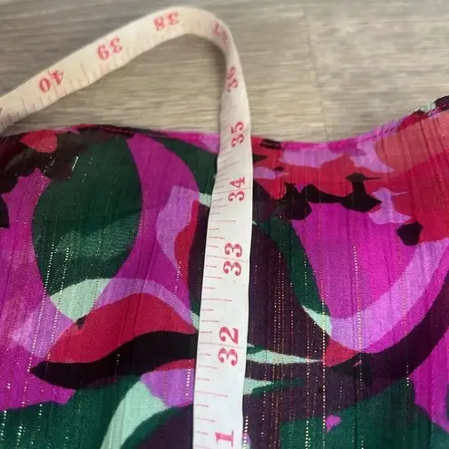 MISA Los Angeles MISA Jessa Turtleneck Smocked Print dress in Holiday Sparkle