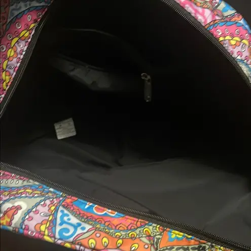 LeSportsac Red and Pink Travel Bag with Dome Top