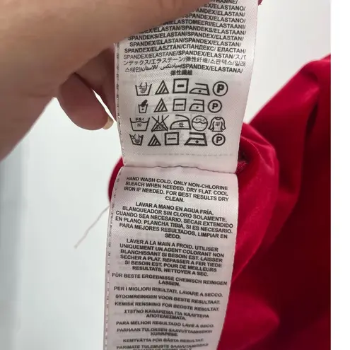 Guess  Velvet Bustier Top Sz S Red Holiday Peplum Holiday Y2K Glam Corset Party