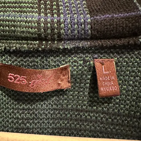 525 America Green Plaid Heritage Preppy Peacoat Hooded Size Large