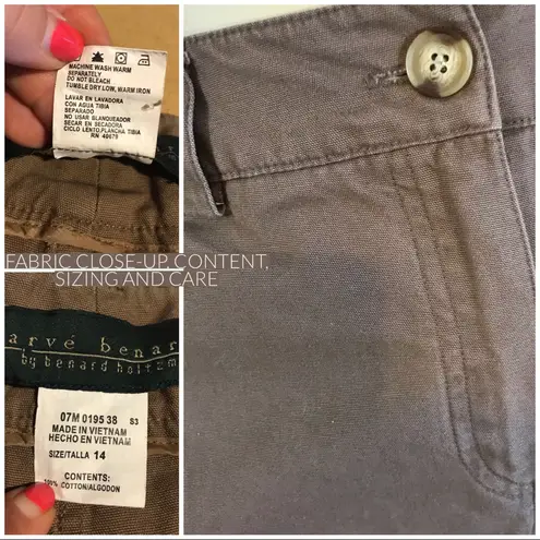 Harvé Benard HARVE BENARD 1990'S BROWN COTTON WIDE LEG GAUCHO PANTS (14)