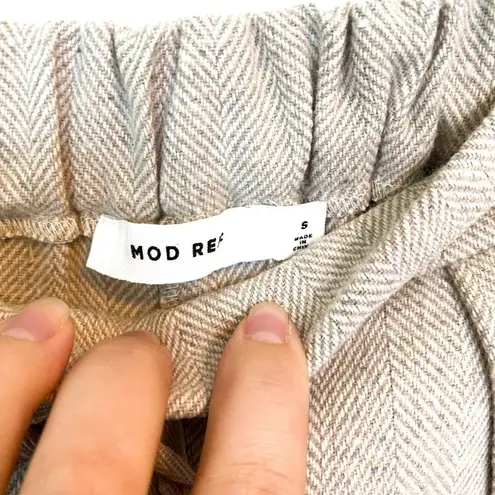 Mod Ref  Piper and Scoot Beige Mid Rise Twill Straight Leg Pants Size Small thumbnail 5