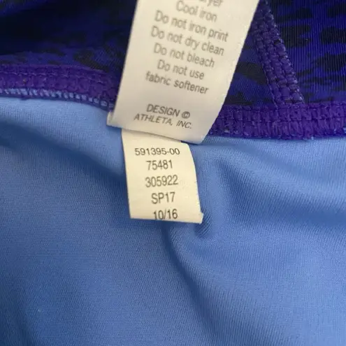 Athleta  Women's Mid Rise Asym Camo Sonar 7/8 Tight 591395 Purple ($98) Size S‎