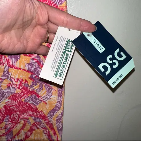 DSG women’s momentum capri Workout pants in abstract zebra tangerine size small Pink