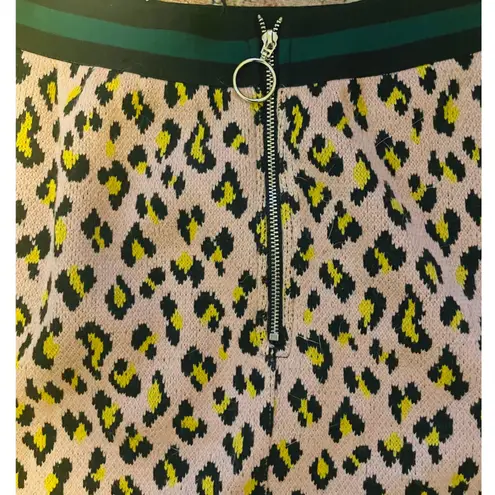 Skirts | Thml Blush Pink Leopard Print High-Rise Knit Skirt | NWT
