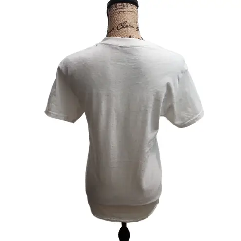 GOD IS DOPE TShirt Womens Size Small White Casual ShortSleeve Bold Graphic