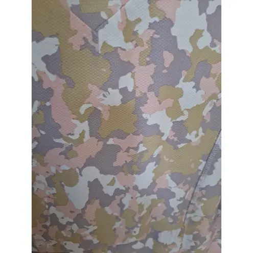 Gerry Pink White Tan Camo V Neck Hoodie Size Medium