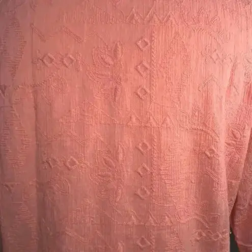 White Sierra ‎ Peach Lightweight Casual 100% Cotton Top