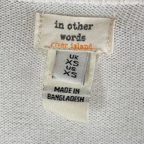 River Island IN OTHER WORDS Oversized V-Neck Striped Long-Sleeve Knit Tunic