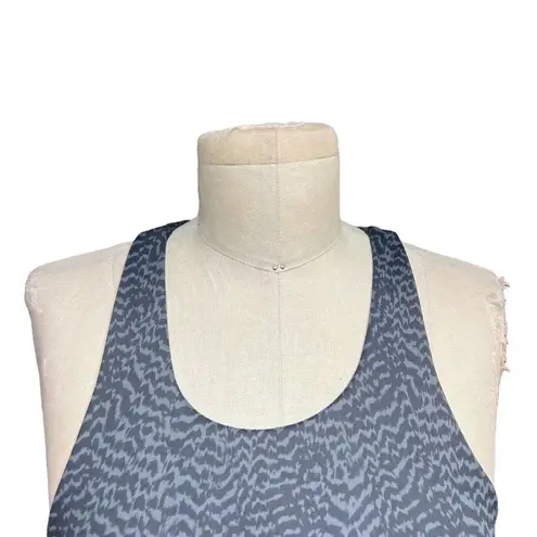 Allfenix Savannah Sports Bra Animal Print Stretch Workout Gym Gray Size XS