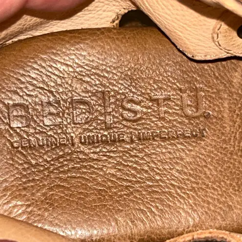 Bed Stu Soto Gladiator Zipper Back Flat Sandal Shoes Size 8