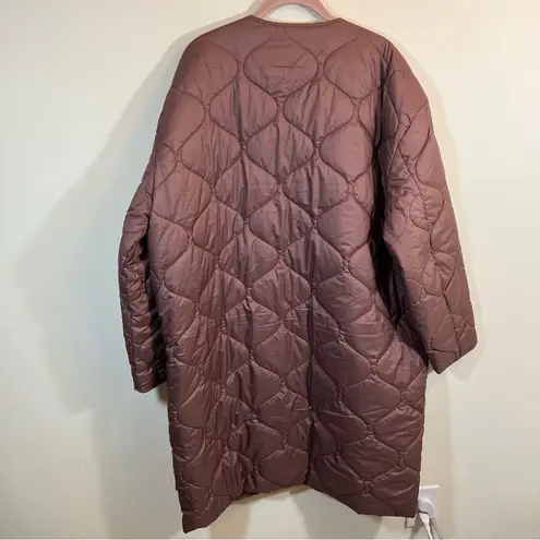 Tentree  Women’s Brown Puffer Jacket XL Button Front