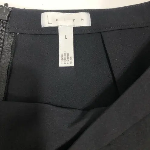 Nordstrom  Black Asymmetrical Wrap Mini Skirt