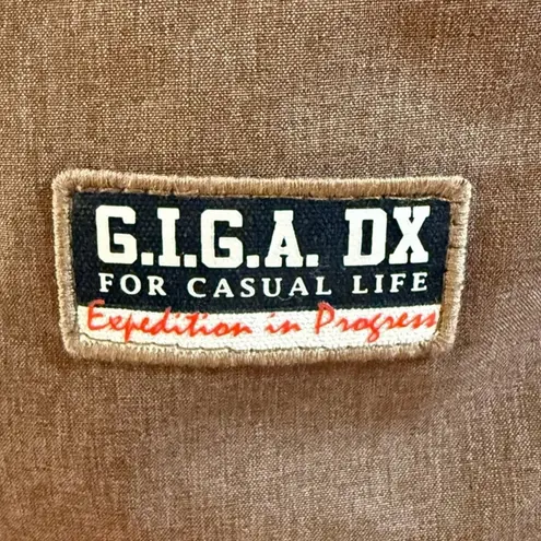 KILLTEC G.I.G.A. DX Brown Expedition Hooded Jacket Size 10 Embroidered Patches