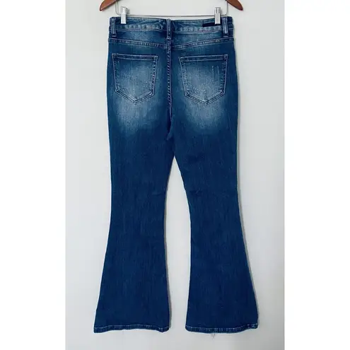 Risen NWT  Vintage Wash Flare Leg High Waist Denim Jeans Sz Waist 29 Sz 9