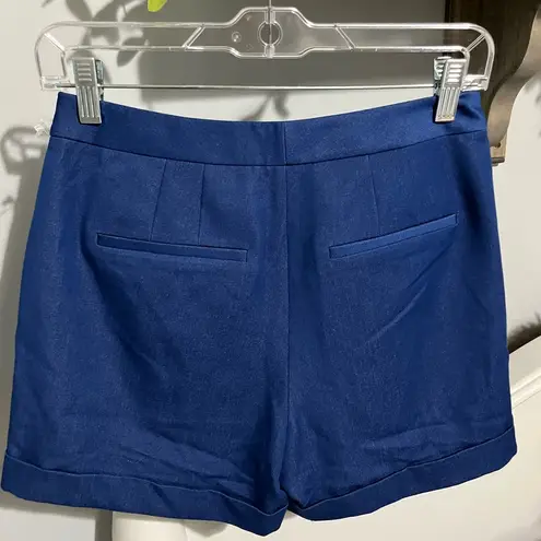 T Tahari  Royal Blue Dress Shorts Womens 2