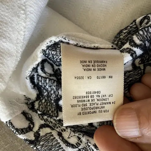 Akemi + Kin Anthropologie Women's Size S Embroidered Boho Blouse Top Cottagecore