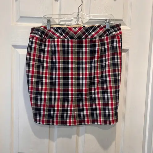 Zinc Plaid Mini Skirt Juniors Size 13 Red Blue White Cute Pocket Detail Y2K