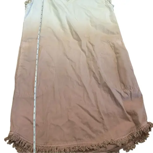 Violet Weekend Ombre Fringe Hem Dress Medium d White