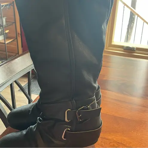 Dream Paris Black Knee-High Women's Boots