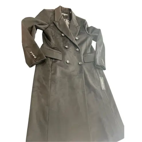 Karl Lagerfeld Women's Coat Black Wool Large