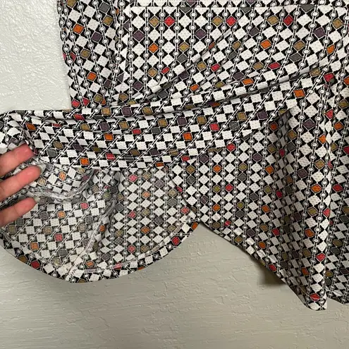 Kerrits Women S White Black Poppy Deco Bits Crossrail Tunic Split Hem Equestrian