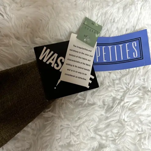 NWT Miss Dorby Olive Green Skirt Set with matching Jacket. Machine washable Size 10P - Image 11