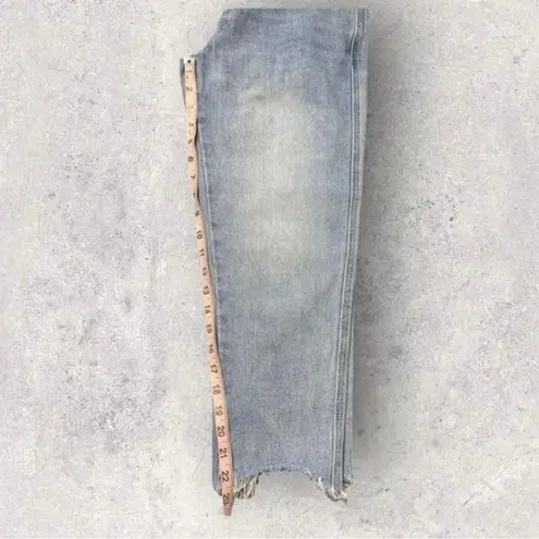 One Teaspoon  Light Wash Raw Hem Straight Leg Jeans Size 25 Petite