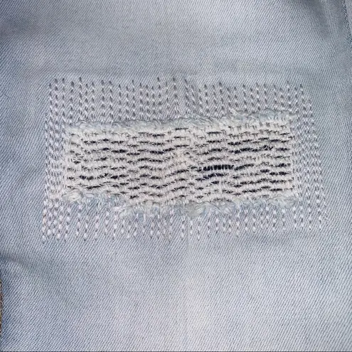 Liverpool Alec Sunpeak Mended Light Wash Mid-rise Cropped Skinny Jeans