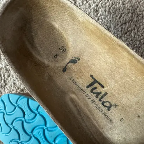 Birkenstock Tula by Birkenstocks Pretty Blue One Strap Slip On Sandals Women's Size 39 / 8