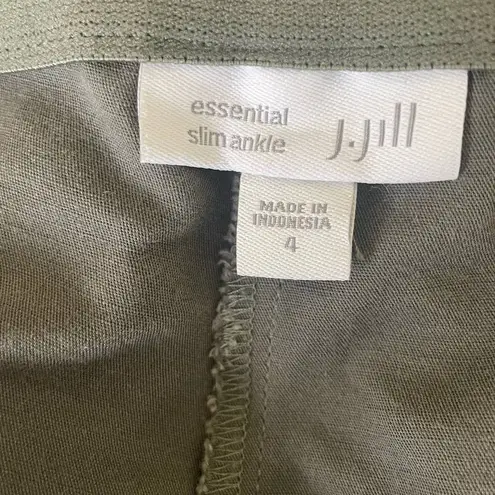 J Jill Pants Essential Slim Anke Women 4 Sage Pull On Office Minimalistic Easy Green