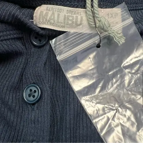 Barefoot Dreams Malibu Collection
Ultra Soft Henley Dress Indigo Color
Size 1XP