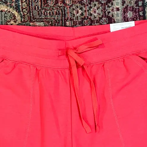 st. john's bay NWT St. John’s Bay Coral French Terry Lounge Capris